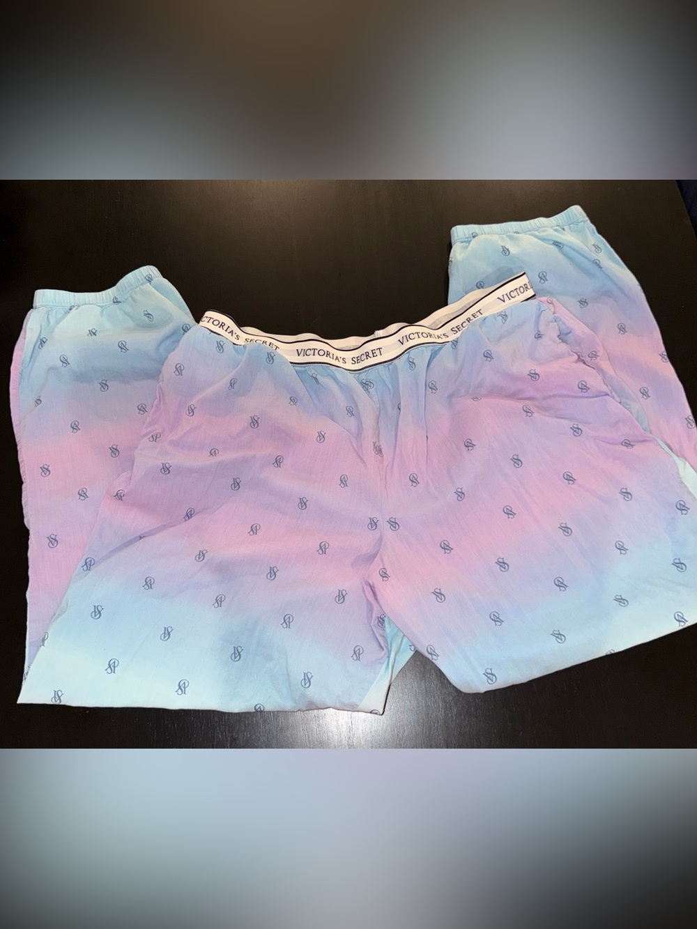 Victoria's Secret Ombre Pink and Light Blue Lounge PJ Bottoms